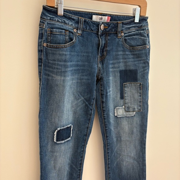 Cabi Patchwork Slim Boyfriend Jeans - Picture 2 of 11